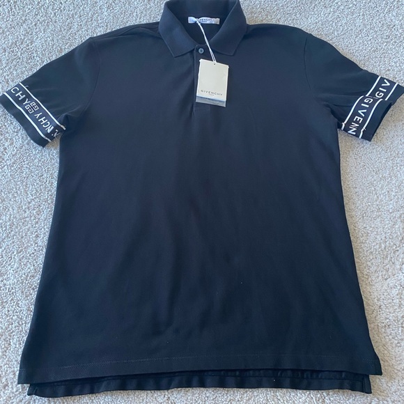 Givenchy mens black polo
